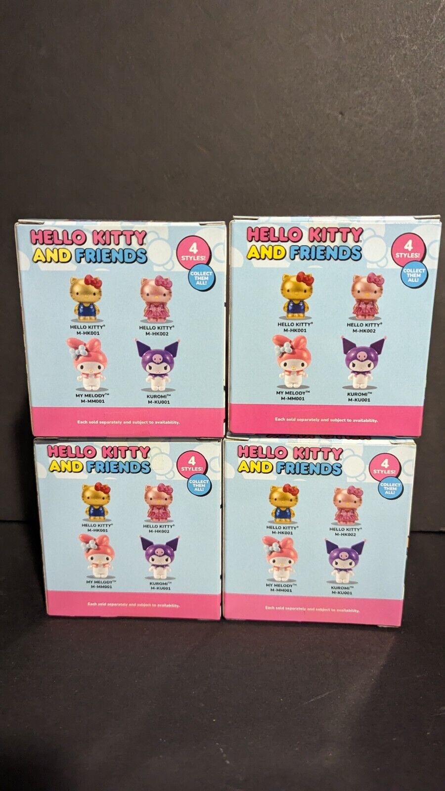 Hello Kitty And Friends Die-Cast Figure Sanrio® collection. Lot Of 4