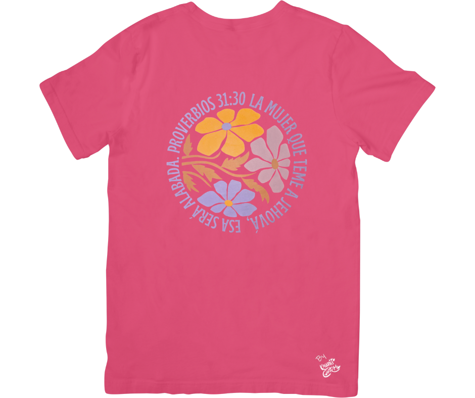 Short sleeve T shirt "Proverbios 31:30"