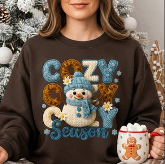 "Cozy Season Snowman" Sweater