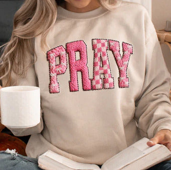 Pray Pink Sweater